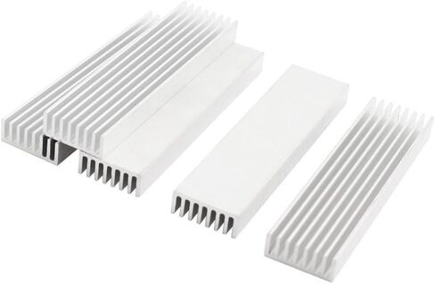 Nxtop 5 PCS Aluminium Heatsink Heat Sink Module Cooler Fin 100x25x10mm Silver Tone in Saudi Arabia