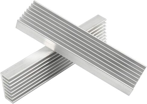 Nxtop 5 PCS Aluminium Heatsink Heat Sink Module Cooler Fin 100x25x10mm Silver Tone in Saudi Arabia