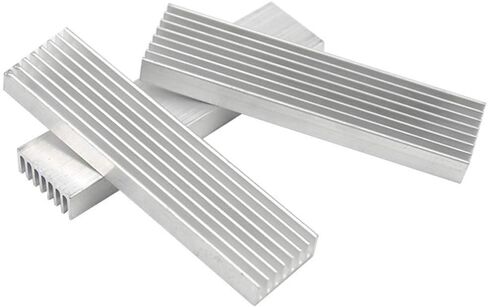 Nxtop 5 PCS Aluminium Heatsink Heat Sink Module Cooler Fin 100x25x10mm Silver Tone in Saudi Arabia