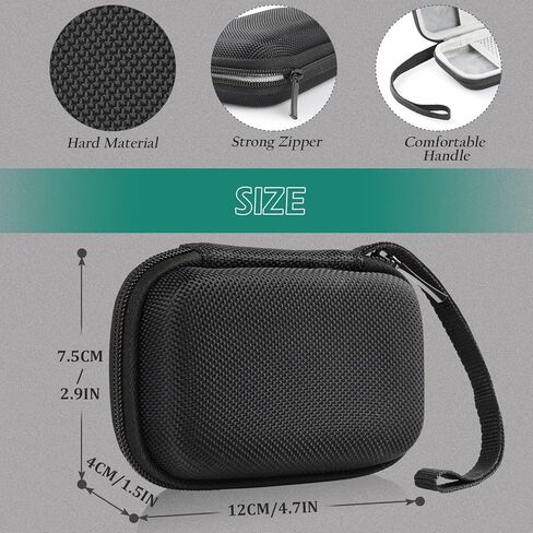 GeeRic Hard Carrying Case Compatible with Samsung T7/ T7 Touch, Portable SSD Hard Carrying Case, Hard EVA Shockproof Storage Travel Organizer, External Solid State Drives-Black in Kuwait