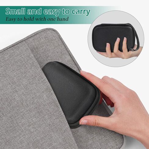 GeeRic Hard Carrying Case Compatible with Samsung T7/ T7 Touch, Portable SSD Hard Carrying Case, Hard EVA Shockproof Storage Travel Organizer, External Solid State Drives-Black in Kuwait