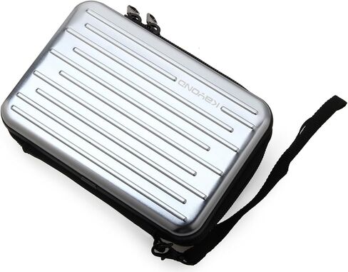 Anti-Shock Silver Aluminium Carry Travel Protective Storage Case Bag for 2.5" Inch Portable External Hard Drive HDD USB 2.0/3.0 (Black) in Kuwait