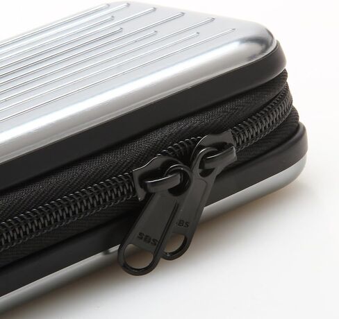 Anti-Shock Silver Aluminium Carry Travel Protective Storage Case Bag for 2.5" Inch Portable External Hard Drive HDD USB 2.0/3.0 (Black) in Kuwait