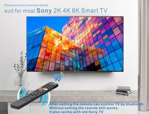 جهاز تحكم صوتي RMF-TX500U لجميع تلفزيونات سوني / متوافق مع جميع تلفزيونات سوني LCD LED وبرافيا XR 4/8K HDR مصفوفة LED مع تلفزيون جوجل الذكي مع ضمان لمدة عام in Kuwait