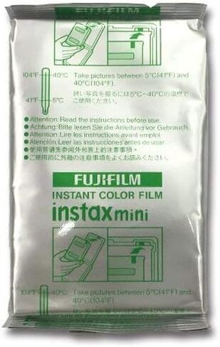 Fujifilm Instax Mini Instant Film, 10 Sheets of 5 Pack × 2 (100 Sheets) in Saudi Arabia