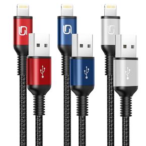 iPhone Charger Cable [MFi Certified] USB-A to Lightning Cable 6FT, 3 Pack in Saudi Arabia