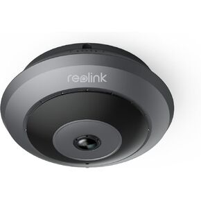 REOLINK PoE IP Fisheye Camera with 360° View, 6MP Indoor Camera for Home/Office Security, Smart Human Detection, Two Way Talk, Ceiling/Wall/Desk Mount, Multiple Panoramic Display Views, FE-P