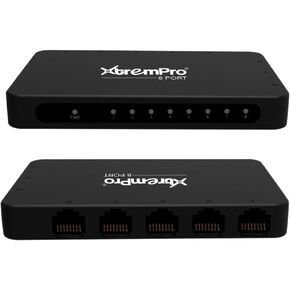 موزع شبكة إيثرنت RJ45 مزود بـ 5 منافذ USB بسرعة 10/100 ميجا بت في الثانية - أسود (61025) in Kuwait