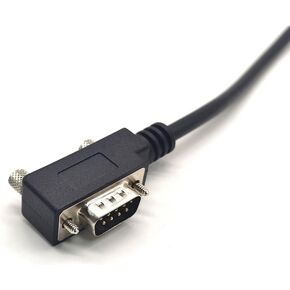 GXMRHWY DB9 9 دبوس ذكر الزاوية اليمنى كابل تسلسلي RS232 نهاية واحدة موصلات منخفضة المستوى لمودم الماسح الضوئي Pos الخ 1 متر in Kuwait
