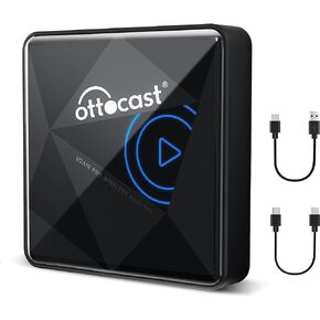 محول CarPlay اللاسلكي لجهاز iPhone - OTTOCAST أحدث سلكي إلى Apple Carplay Dongle اللاسلكي، التوصيل والتشغيل، بدون تأخير، تحديث عبر الإنترنت، U2-AIR Pro لسيارات CarPlay السلكية OEM in Kuwait