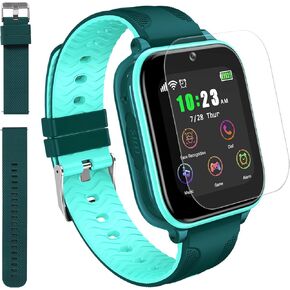 cjc 4G Kids Smart Watch with GPS Tracker and Calling, 2 Way Call SOS Kids Cell Phone Watch, Touch Screen Watch,3-15 Years Boys Girls Birthday (Camouflage Green)