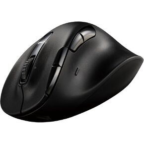 ELECOM EX-G PRO Ergonomic Mouse, Multi-Device Bluetooth or Wireless USB, Silent Click 8 Button, 1000/2000 DPI, Rechargeable, High-Speed Scroll Tilt, for Windows, macOS, Laptop, PC, Tablet (Medium) in Kuwait
