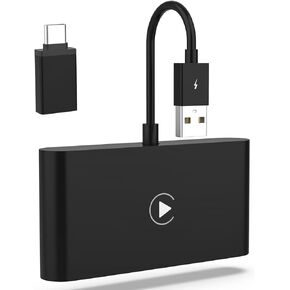 محول Carplay اللاسلكي، محول Carplay اللاسلكي للتوصيل والتشغيل متوافق مع موديلات سيارات Carplay السلكية من المصنع من عام 2015، دونجل Carplay اللاسلكي، أسود أنيق in Kuwait