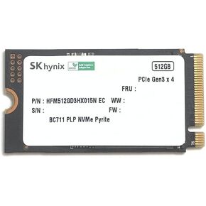 SK Hynix SSD 512GB M.2 2242 42mm BC711 NVMe PCIe Gen3 x4 HFM512GD3HX015N Solid State Drive for Dell HP Lenovo Ultrabook Tablet in Saudi Arabia