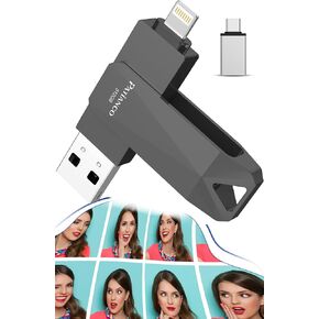 عصا صور معتمدة من ابل لجوال ايفون بسعة 512 جيجابايت للايفون، ذاكرة فلاش USB لذاكرة ايفون، عصا ذاكرة ايفون لاجهزة ايباد/ايفون/حافظة صور الكمبيوتر، قرص صلب محمول - ذهبي in Kuwait