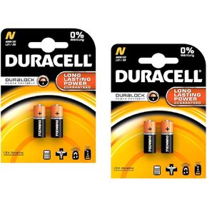 Duracell MN9100/E90/LR1 Medical Battery 1.5 V Card 2 Size N - 2 Count, 2 Pack - 4 Batteries Total,2 Count (Pack of 2) in Saudi Arabia