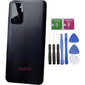 Galaxy A03s A037U Rear Back Door Cover Replacement for Samsung Galaxy A03s A037U SM-A037U 6.5" 2021 (ONLY for A037U-Black)