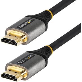 كابل HDMI 2.0 ممتاز معتمد من StarTech.com 20 بوصة (0.5 متر) - كابل HDMI عالي السرعة 4K 60 هرتز مع إيثرنت - HDR10، ARC - سلك فيديو UHD HDMI - لشاشات UHD وأجهزة التلفزيون والشاشات - M/M (HDMMV50CM)