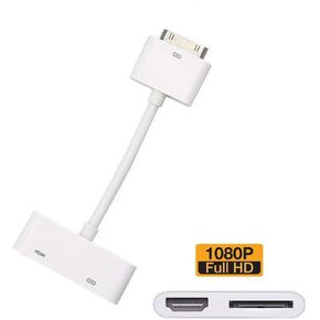 JIMAT 30-Pin to HDMI, Dock to HDMI TV AV Cable Adapter Video Converter + Charging | Support iOS 9.3 | Extender Projector, TV, Monitor | Compatible for iPad 2 3 iPhone 4 4S iPod Touch 4 in Saudi Arabia