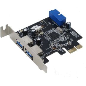 Sedna - PCI Express USB 3.0 4-Port Adapter (2E 2I (20 Pin Internal Port)) with Low Profile Bracket, Support Win 8 UASP in Kuwait