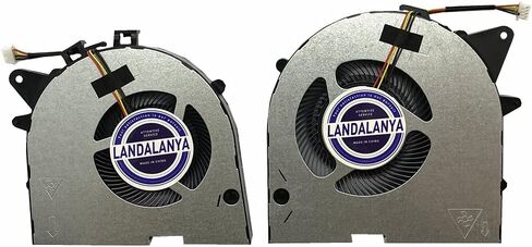 Landalanya استبدال مروحة تبريد وحدة المعالجة المركزية ووحدة معالجة الرسومات الجديدة لجهاز Lenovo Legion Y540P Y545 Y7000P-2019 FKTY FKU0 DFS501105PR0T-FKU0 DFS2001052Q0T-FKTY MG75100V1-1C020-S9A MG75090V1-1C040-S9A DC5V Fan in Kuwait