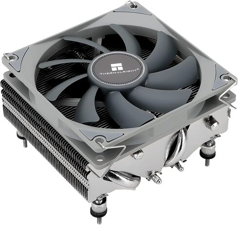 Thermalright AXP90-X53 مبرد هواء وحدة المعالجة المركزية باللون الأسود، ارتفاع 53 مم، مع مروحة وحدة المعالجة المركزية TL-9015B Slim PWM، مبرد غرفة التبريد ITX، لـ AMD: AM4 AM5/Intel 1150/1151/1155/1156/1200/1700 in Kuwait