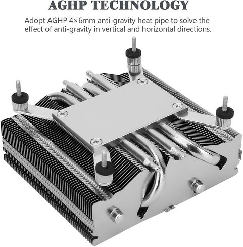 Thermalright AXP90-X53 مبرد هواء وحدة المعالجة المركزية باللون الأسود، ارتفاع 53 مم، مع مروحة وحدة المعالجة المركزية TL-9015B Slim PWM، مبرد غرفة التبريد ITX، لـ AMD: AM4 AM5/Intel 1150/1151/1155/1156/1200/1700 in Kuwait