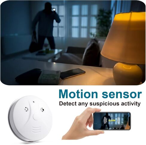 كاميرا جاركان الأمنية الداخلية مع كاشف الدخان، كاميرا مربية للمنزل والمكتب، كاميرا مراقبة 1080 بكسل مع كشف الحركة والرؤية الليلية in Kuwait