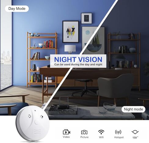 كاميرا جاركان الأمنية الداخلية مع كاشف الدخان، كاميرا مربية للمنزل والمكتب، كاميرا مراقبة 1080 بكسل مع كشف الحركة والرؤية الليلية in Kuwait