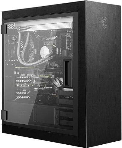 MSI حافظة كمبيوتر العاب ام بي جي سيريس سيكيرا 500P، حافظة كمبيوتر ممتازة ميد تاور: لوحة جانبية من الزجاج المقسى بدون ادوات، مراوح 120 ملم، دعامة رادياتير 360 ملم، دعم بطاقة رسومات عمودية in Kuwait