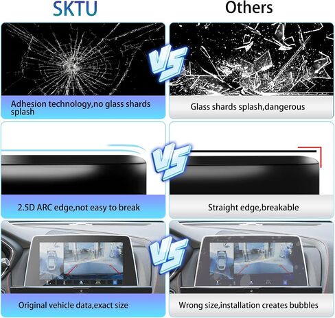SKTU لعام 2019 2020 2021 2022 2023 واقي شاشة كاديلاك XT4 شاشة ملاحة زجاج مقسى 9H صلابة مضادة للوهج والخدش شاشة LCD شفافة عالية الدقة ونظام تحديد المواقع باللمس 2023 Cadilla c XT4 واقي شاشة in Kuwait