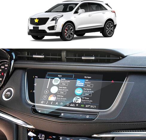 SKTU لعام 2019 2020 2021 2022 2023 واقي شاشة كاديلاك XT4 شاشة ملاحة زجاج مقسى 9H صلابة مضادة للوهج والخدش شاشة LCD شفافة عالية الدقة ونظام تحديد المواقع باللمس 2023 Cadilla c XT4 واقي شاشة in Kuwait