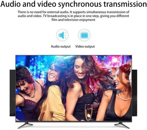 قطعتان من ديسبلاي بورت إلى محول متوافق مع اتش دي ام اي محول منفذ عرض 4 كيه ذكر DP إلى HDMI أنثى HD TV محول صوت فيديو لجهاز الكمبيوتر الشخصي in Saudi Arabia