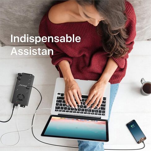 سوتما موزع USB C 2.0 بـ10 منافذ - موزع USB نوع C متعدد المنافذ - موسع USB C يعمل بالطاقة للتعدين - موزع طاقة كبير USB C مع محول طاقة 12 فولت 10 امبير ومصابيح LED ودعامة تثبيت - اسود in Kuwait