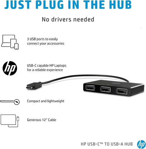 Hp USB-C to USB-A Hub in Saudi Arabia