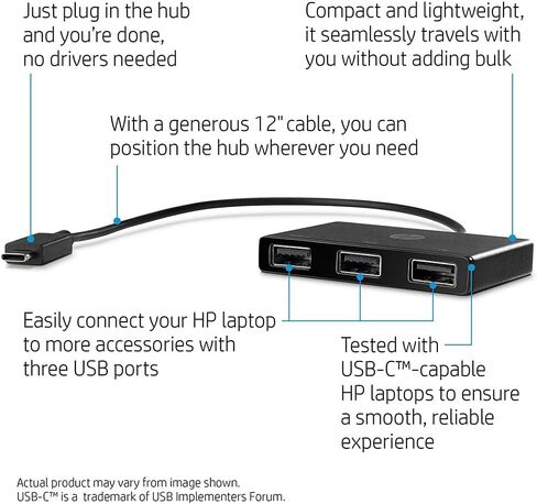 Hp USB-C to USB-A Hub in Saudi Arabia