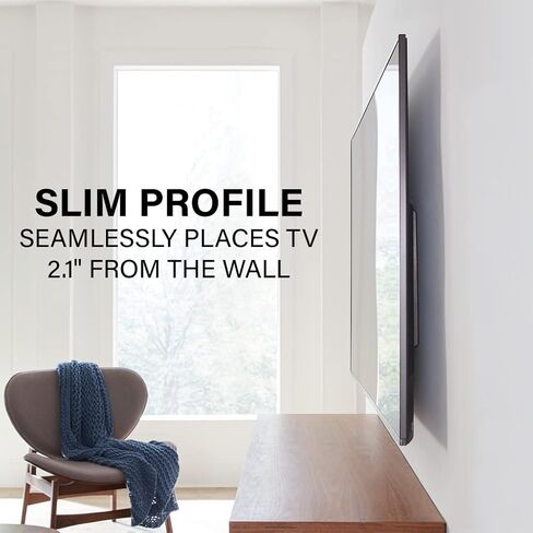 Sanus Advanced Tilt 4D Premium TV Wall Mount Bracket For Most 42"- 90" Flat Screen TVs - Universal Low Profile Tilting TV Mount. Fits 16",18",24" Studs-Max Weight 150 lbs & Max VESA 600 x 400mm - VLT7 in Saudi Arabia