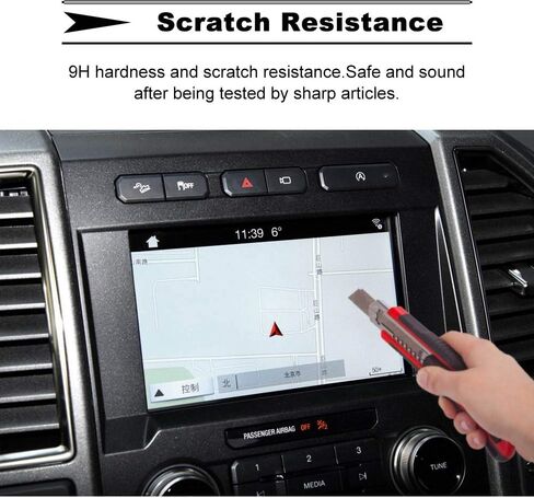 واقي شاشة ملاحة او ان جي اتش اس دي مقاس 8 انش لسيارة فورد F150 F250 F350 F450 سوبر ديوتي سينك 2 سينك 3 2019 2018 2017 2016 2015 XL XLT رابتور F in Kuwait