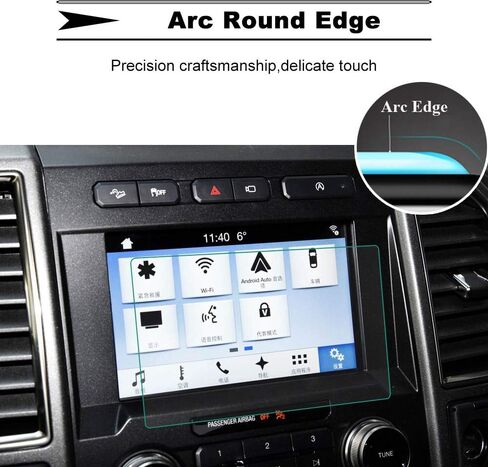 واقي شاشة ملاحة او ان جي اتش اس دي مقاس 8 انش لسيارة فورد F150 F250 F350 F450 سوبر ديوتي سينك 2 سينك 3 2019 2018 2017 2016 2015 XL XLT رابتور F in Kuwait