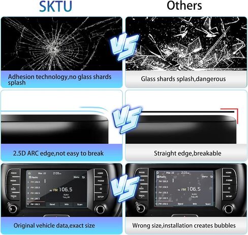 فيلم واقي الشاشة لعام 2020 2021 Soul EV Soul Booster Navigation Display زجاج مقسى 9H صلابة مضادة للانفجار والخدش HD Clear Kia GPS LCD تعمل باللمس رقائق حماية (7 بوصة) in Kuwait