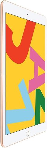 2019 Apple iPad الجيل السابع (10.2 بوصة، Wi-Fi + خلوي، 128 جيجابايت) ذهبي (متجدد) in Saudi Arabia