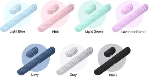 Univo Colors Black Superfine Memory Foam Keyboard Wrist Rest Soft Gel Ergonomic Wrist Support Pad for Computer, Laptop, Office, Gaming, Typing in Kuwait