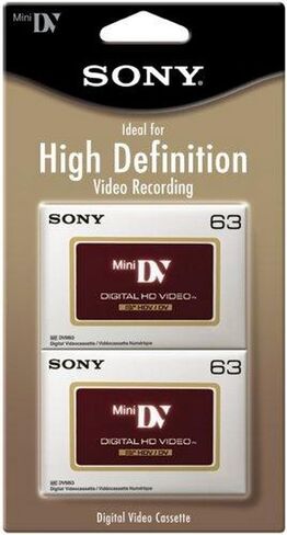 Sony DVM63HDR/2 High Definition Minidv Videocassette - 2 Pack in Saudi Arabia