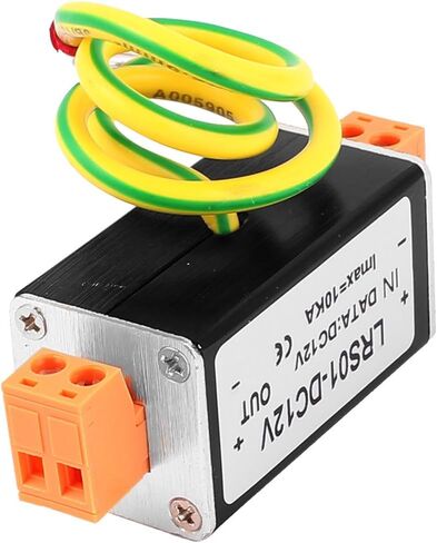 uxcell LRSO1 DC 12V Lightning Arrester Power Surge Protector Black in Saudi Arabia
