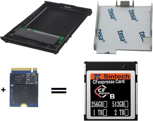 Sintech CFexpress Type-A to Type-B Memory Card Converter,CFE CFA to CFB Adapter Card Compatible with Sony CEA-G80T CEA-G160 in Kuwait