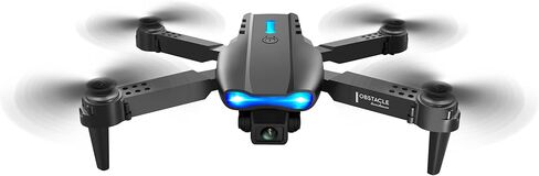 HOTOSYY UAV مع كاميرات مزدوجة، محمولة، تجنب العوائق من ثلاثة جوانب، إقلاع/هبوط بلمسة واحدة، ارتفاع ثابت، وظيفة التمرير 360 درجة (أسود) in Kuwait