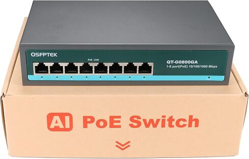 6 POE + 2FE POE Switch Ethernet Smart Switch (مدمج)، منفذ POE 4*10/100 ميجابت في الثانية، 2*10/100 ميجابت في الثانية، IEEE802.3AF/في المعيار، ≥70 وات (52 فولت 1.5 أمبير)، قابس غير مُدار لمسافة طويلة 250 مترًا و لعب تبديل الشبكة in Kuwait
