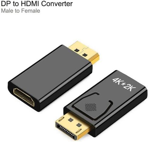 كيبل محول منفذ عرض ذكر الى HDMI انثى، منفذ عرض HDMI 4K، منفذ عرض HDMI 4K، منفذ عرض الى HDMI 4K، كيبل منفذ عرض HDMI 4K in Kuwait