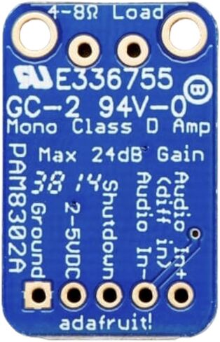 أدوات تطوير الصوت IC Adafruit Mono 2.5W Class D مضخم الصوت - PAM8302 (قطعة واحدة) in Saudi Arabia