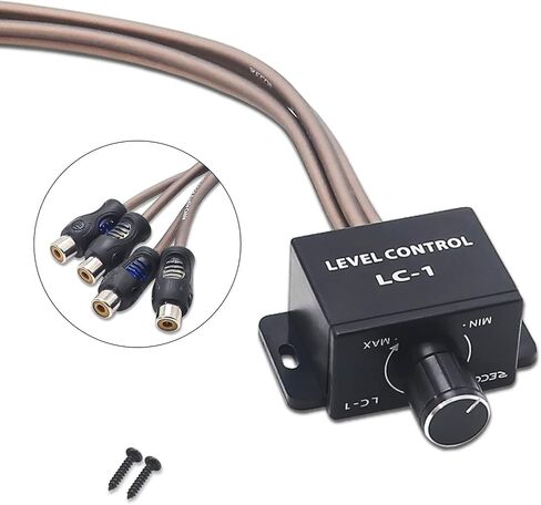مقبض التحكم في مستوى RCA العالمي من Recoil LC1 مكبر الصوت للسيارة بمستوى Gian Bass Boost للتحكم في مستوى الصوت in Saudi Arabia